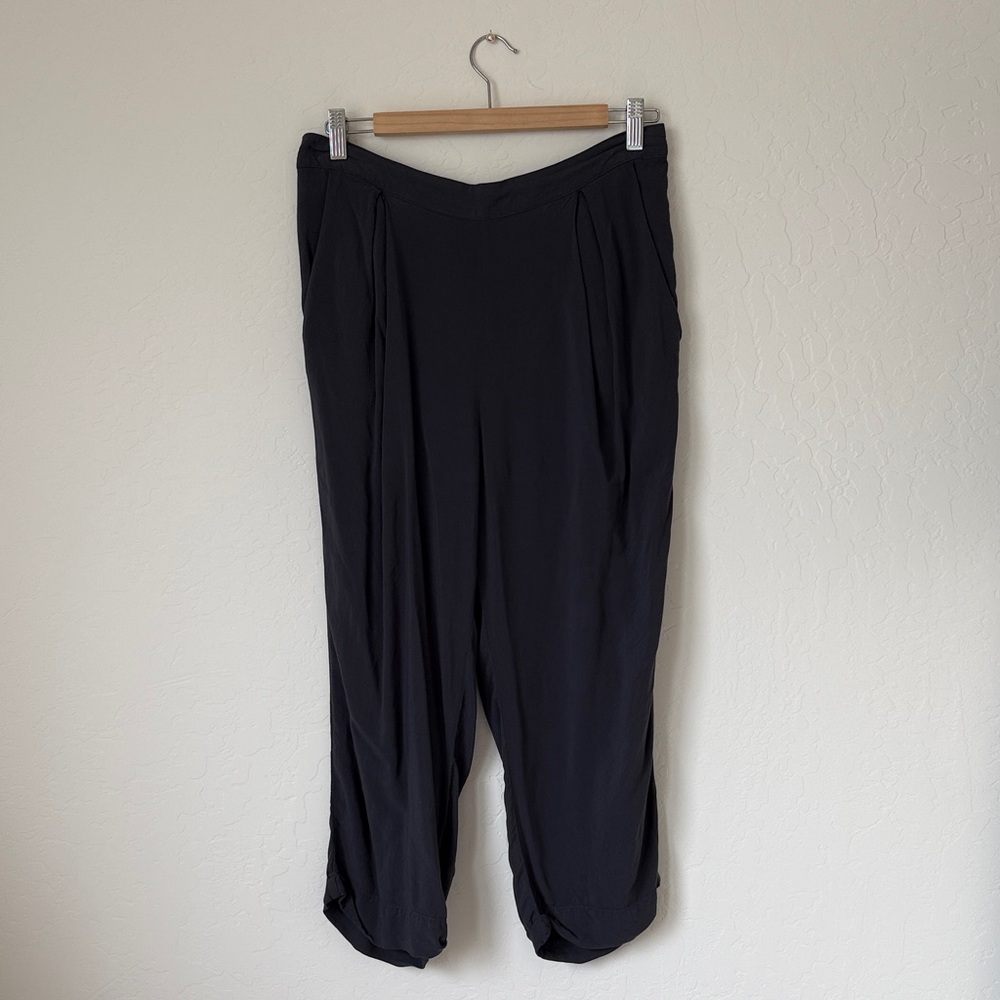 Free People Black Cropped Pants
